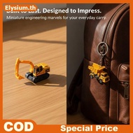 Mini Excavator Keychain Premium Metal Construction Vehicle Pendant Gift for Architect Civil Engineer
