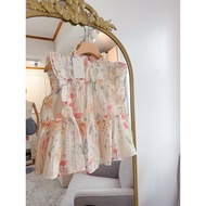 2-Layer Ruffled Sleeveless Shirt The Is Layered. Sleeveless Top Women Camisole Top