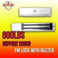 600LBS Magnetic Lock EM Lock | Door Access System with Buzzer ( Buzzer for unlock alarm )