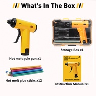 KEELAT KCGG02 Cordless Hot Glue Gun Wireless 4V 1500mAh 30s Fast Heat Type-C USB Rechargeable 7mm Gl