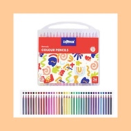 [Ready Stock] TECH99 Dolphin Colour Pencil With Plastic Casing Pensel Warna (12 / 24 / 36 Color) DOL