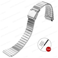 18/20mm Gold Silver Watchband For CASIO F-91W/A158/A159/A168/A169/B650/AQ230/AE500W Replacement Ultr