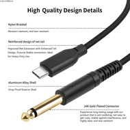 CLEIGHTEENCY USB C to TS Cable, Plug and Play 1/4 Inch USB C to 6.35mm Cable, Sound Cable USB C to M