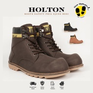 I Caterpillar HOLTON Men's Safety Shoes Original Synthetic Leather Steel Toe Boots