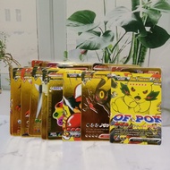1 Pack Mainan Kartu Koleksi Karakter Pokemon / Kartu Pokemon Gold Pokemon Kemasan Kantong Pokemon Ke