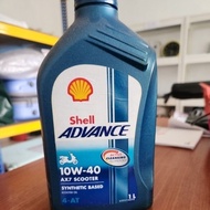 Original Minyak Enjin Shell untuk Scooter (Skuter) Shell Advance 10W-40 AX7