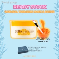 ☽☊[🔥 HOT SELLING 🔥] YELLO OATMEAL TURMERIC MASK & SCRUB