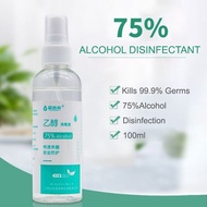 Instant Hand Sanitizer Liquid spray 100ml with Aloe Vera 75% alcohol Ready Stock 酒精消毒液