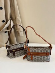 秋冬限定新款 Coach Signature Jacquard Demi Bag 經典老花 帆布緹花手袋