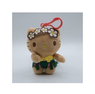 มีในสต็อกพวงกุญแจ Hello Kitty Original American Edition Summer Island Sanrio หนังสีดําพวงกุญแจออกแบบ