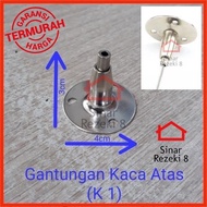 Gantungan Bracket Rak Ambalan Kaca ATAS K1 / Kawat Seling Sling Baja