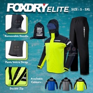 RAINCOAT FOXDRY ELITE 08 PREMIUM SET -Baju Hujan Foxdry Set Baju & Seluar Original Raincoat Motorcyc