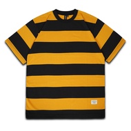 Rown Division Rown Division Striped T-Shirt || Saturnus Black Yellow T-Shirt Stripe