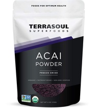 Terrasoul Superfoods Organic Acai Berry Powder (Freeze-Dried) 4 oz. / 113g