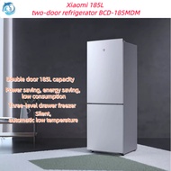 Xiaomi Mijia 185L Two-Door Small Refrigerator Household Power Saving Silent Refrigerated Rental Dormitory Small Apartment