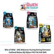 Bite of Wild - 1KG Dry Cat Food in Catfood Packaging Grainbebas P42 F42 K42 B45