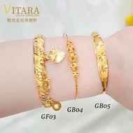 Emas 916 Gelang Tangan Bayi | Gold 916 Baby Bangle GB01/GF