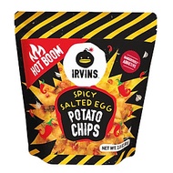Khoai tây trứng muối cay Hot Boom Spicy Salted Egg Potato Chips 80g IRVINS