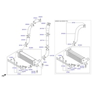 28172-4A700 HOSE INTERCOOLER OUTLET(W/CLIP) HYUNDAI STAREX A2 100% NEW ORIGINAL MADE IN KOREA