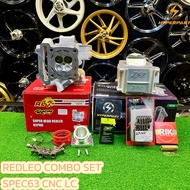 RED LEO V3+ SPEC63 LC135 Y15ZR COMBO SET RACING SUPERHEAD CNC 20/23MM 21/24MM REDLEO BLOCK X-PRO 63M