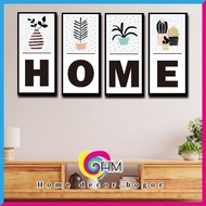 HM Wall decoration WOODEN POSTER 1 SET 4pcs CODE HM AFF 5 ads HOME DECOR BOGOR