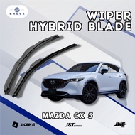 Mazda CX-5 Frameless Hybrid Wiper 1 Set (2pcs) Aerodynamic Rubber & Frame Combination W301