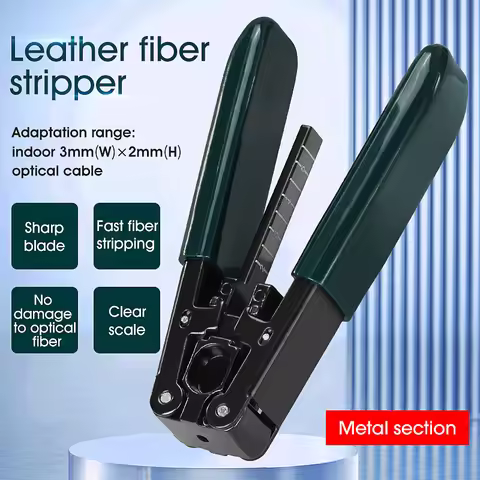 Metal Fiber Optic Stripping Tool FTTH Optical Fiber Cable Stripper Striping Optical Pliers Drop Stri