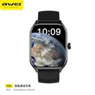 Awei H21 Smart Watch Sport Heart Rate Blood Oxygen Pressure Monitoring Bluetooth Call Waterproof Sil