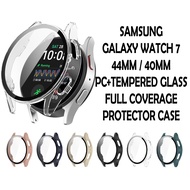 Samsung Watch 7 40MM / 44MM Casing PC+Tempered Glass Protector Case Galaxy Watch 7 44MM / 40MM Watch