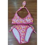 Barbie Kid swimsuit 2pieces red flower for girl Old clearance