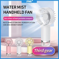 JTKE Handheld Air Conditioner Fan Rechargeable Mist Cooler Fan