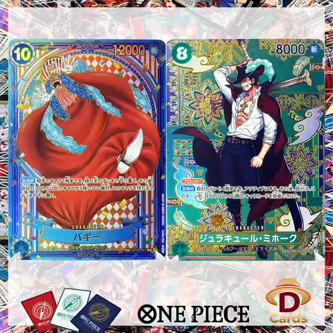 Buggy (Gold) One Piece Game Card Mihawk The Azure Sea's Seven Replica Proxy Anime Collection Rare ho