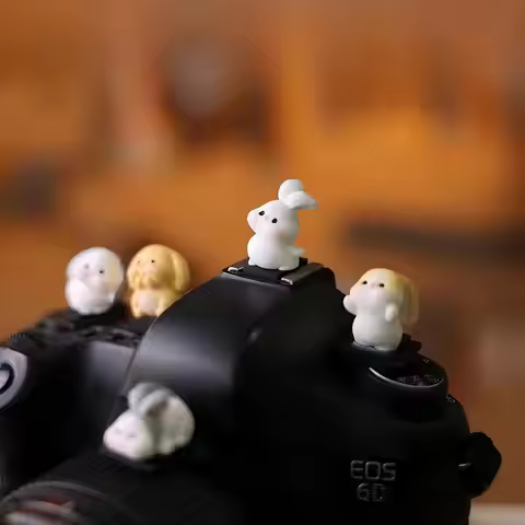 Cute Bunny Universal Hot Shoe Cover for Leica Q2 Q3 Fuji X100V X-T5 Sony ZV-1 ZV-E10 Canon EOS R5 Ni