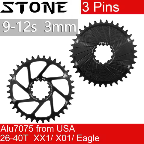 Stone Bike Chainring 3mm Offset Direct Mount Round for Sram X9 X0 XX1 X01 26 28t 30t 32 34t 36 38 40
