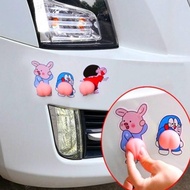 Stiker 3D Lucu Pantat Isi 2 Pcs Sinchan Doraemon Pelindung Pintu Mobil