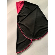 tudung sukan piping 2 tone