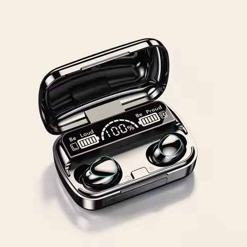 M10 TWS Wireless Bluetooth Earphones, 9D Stereo In-Ear Sports Headset with LED Digital Battery Displ