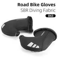ROCKBROS D6 Cold Cover Bike Gloves for barmit drop bar