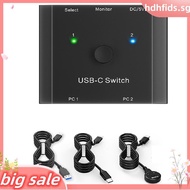 8K USB C KVM Switch USB C SWITCH 2 in1 OUT 8K@30Hz 4K@120Hz PD 100w 10Gbps Data Transmission