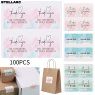STELLARC 100PCS Thank You Stickers Party Supplies Package Decoration Gift Wrapping Gorgeous
