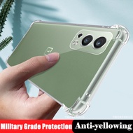 【Crystal Clear】For OnePlus Nord 2 5G DN2101 DN2103 Soft Rubber Gel Jelly Case Transparent Military G