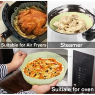 Silicone Air Fryers Oven Baking Tray for Pizza Fried Chicken Reusable Round Mold Air Fryer Accessories