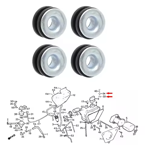 For Honda XL100 XL125 XL350 XL500 Fender Mount 61103-357-000 Rubber Grommets CR250M XL250 CR125 ATV 