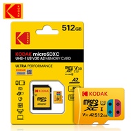 Kodak U3ไมโครการ์ด Sd 512Gb Sdhc 10 Card Class Mini Sdxc Microsd แฟลช256Gb 128Gb Tf พร้อมการ์ด V30