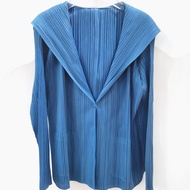 ▫❀  7930 Free Size Autumn Pleated Fashion Casual Large Size Solid Color Hooded Jacket