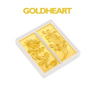Goldheart 999 Gold 100G Dragon & Phoenix 999 Gold Bar