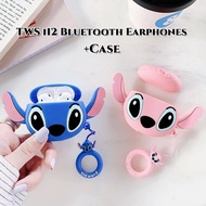 【 Case+Earphones 】 Macaron inpods i12 Wireless Bluetooth Earphone Protective Case Cute Soft Case