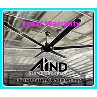 AIND 80 INCH INDUSTRIAL CEILING FAN (ONE YEAR WARRANTY) REGULATOR TYPE