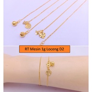 RANTAI TANGAN MESIN PADU EMAS 916 ORIGINAL EMAS 916 MURAH EMAS 916 BAJET GELANG 916 BRACELET