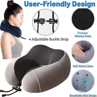 U Shaped Memory Foam Neck Pillows Neck Support Travel Pillow Head Rest Bantal Leher Kereta Bantal Cervical Healthcare